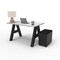 We'Re It A-Frame Writing Desk W/ Storage, 30 in D X 30 in H, 48 in W X Laminate AF4830-PED-459 - alternate 2